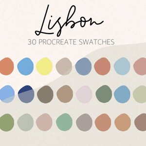 Lisbon Procreate Color Palette | Instant Download