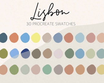 Lisbon Procreate Color Palette | Instant Download