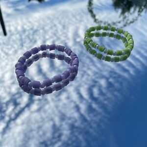 Pulsera de cuentas, cuentas de arcilla, pulsera de cuentas de arcilla, pulseras de cuentas de arcilla, regalos, Navidad, rellenos de medias, pulseras, pulseras hechas a mano