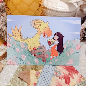 FFIX: Garnet and Chocobo Print