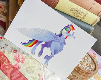 MLP: Centaur Rainbow Dash Print