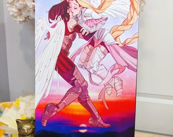 Rapunzel and Cass: Valkyries Print