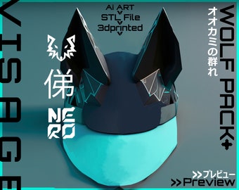 Wolf ears // Magnetic Accessories /+/ STL file