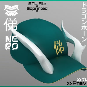 Dragon Horns by Visage // Magnetic Accessories /+/ STL file