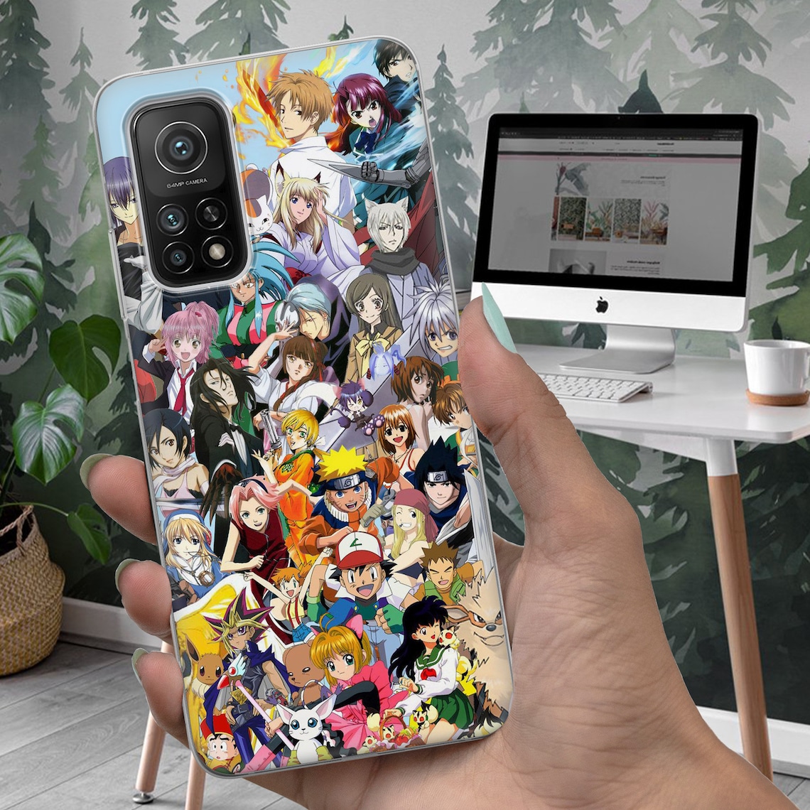 Manga characters Phone Case Anime collage Cover fit for iPhone Etsy