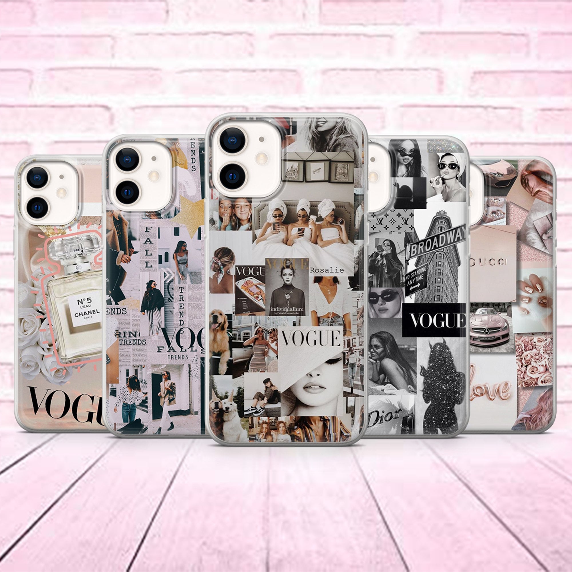 Aesthetic Collage Phone Case Glamour Fashion Cover Fit for 