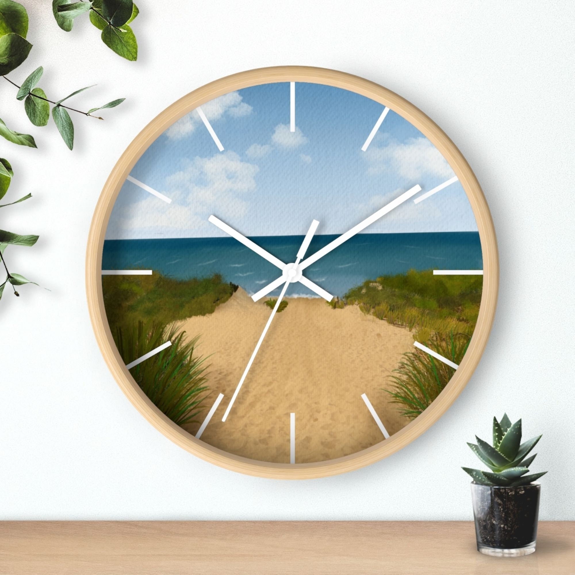 Beach Wall Clock / 10 Living Room Clock Scenic Wall Etsy