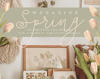 Magazyn wiosenny Indoora World - Wystrój wnętrz Cottagecore, przepisy wegańskie i inspiracje na radosną i zrównoważoną wiosnę - CYFROWY