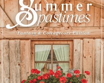 Letnie pasje do druku/cyfrowy magazyn – Puzzle i zagadki Cottagecore Fantasy Edition | Przytulna letnia książka z aktywnościami PDF