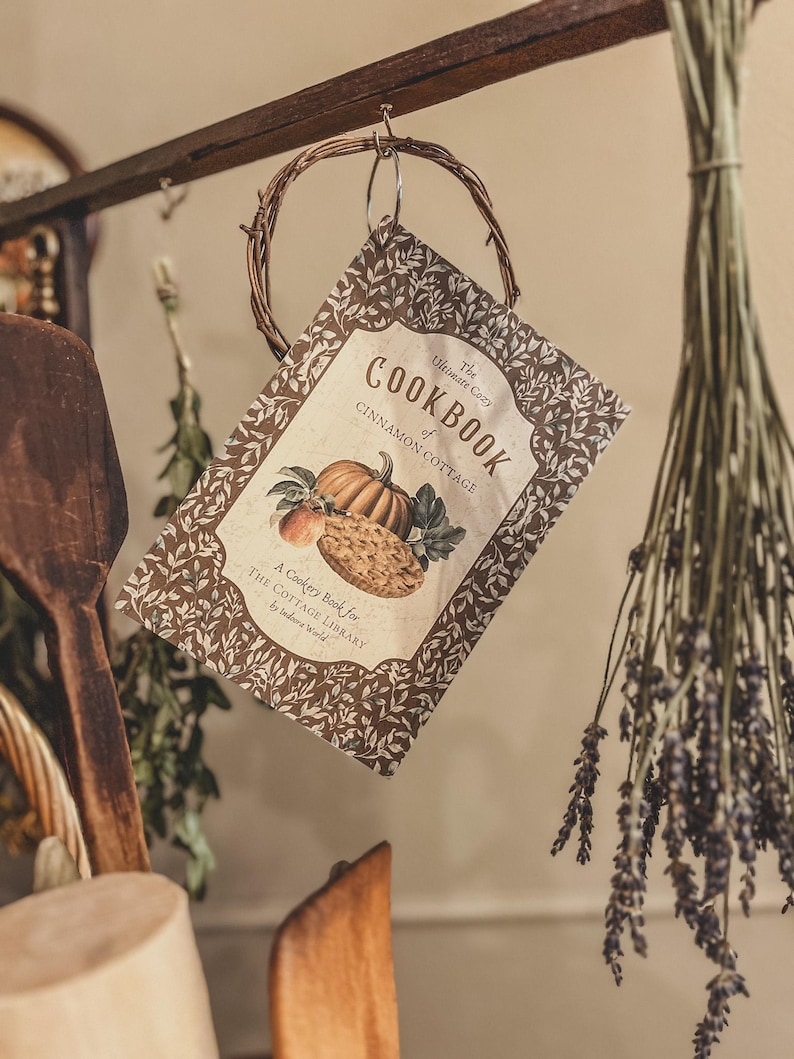 Printable Vintage Cozy Recipe Pages | Easy DIY Cookbook, Cottagecore ...