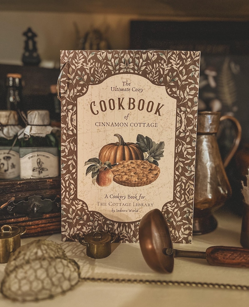 Printable Vintage Cozy Recipe Pages | Easy DIY Cookbook, Cottagecore ...
