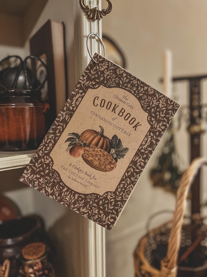Printable Vintage Cozy Recipe Pages | Easy DIY Cookbook, Cottagecore ...