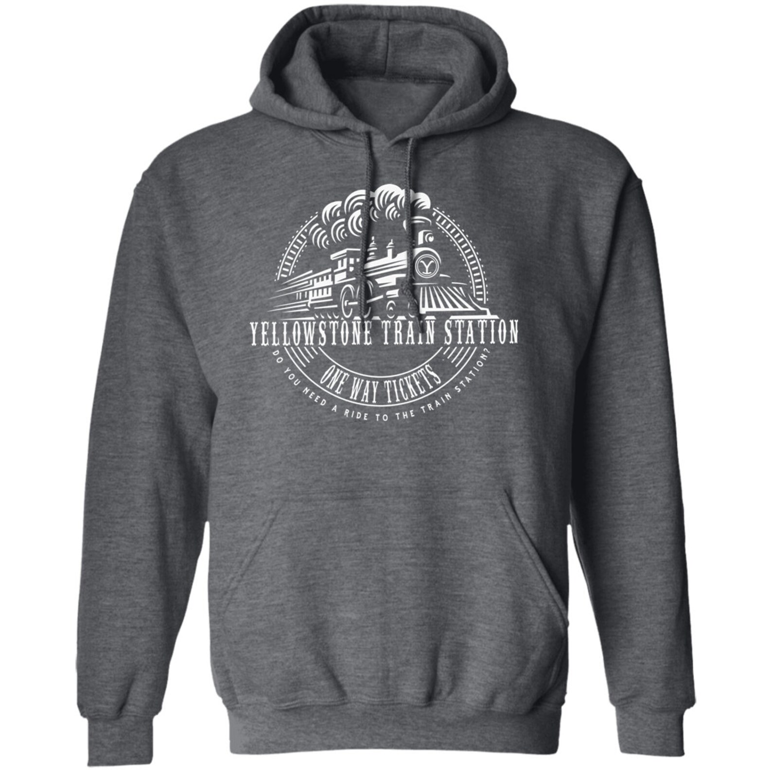 Yellowstone Train Station Take Them Pullover Hoodie - Etsy