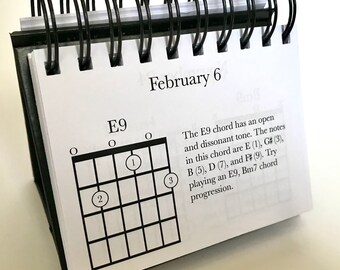 Les 365 jours réels du calendrier des accords de guitare Page quotidienne  des accords de guitareCalendrier/cadeau pour le guitariste – les meilleurs  produits dans la boutique en ligne Joom Geek