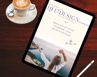 Your Life Design Workbook | Dream & Goal Planning | Transformational Guide | Self-Care, Self-Love Reflection