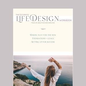 Your Life Design Workbook Dream & Goal Planning Transformational Guide Self-Care, Self-Love Reflection image 2