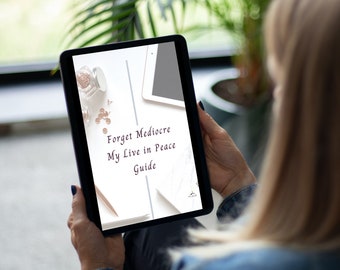 Find your Inner Peace Digital Workbook | Journal | Mood Tracker | Mindful Self-Care Guide | Reflection | Build Self-Esteem | Transformation