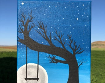 Tree Swing Painting Etsy Tree Swing Painting Etsy