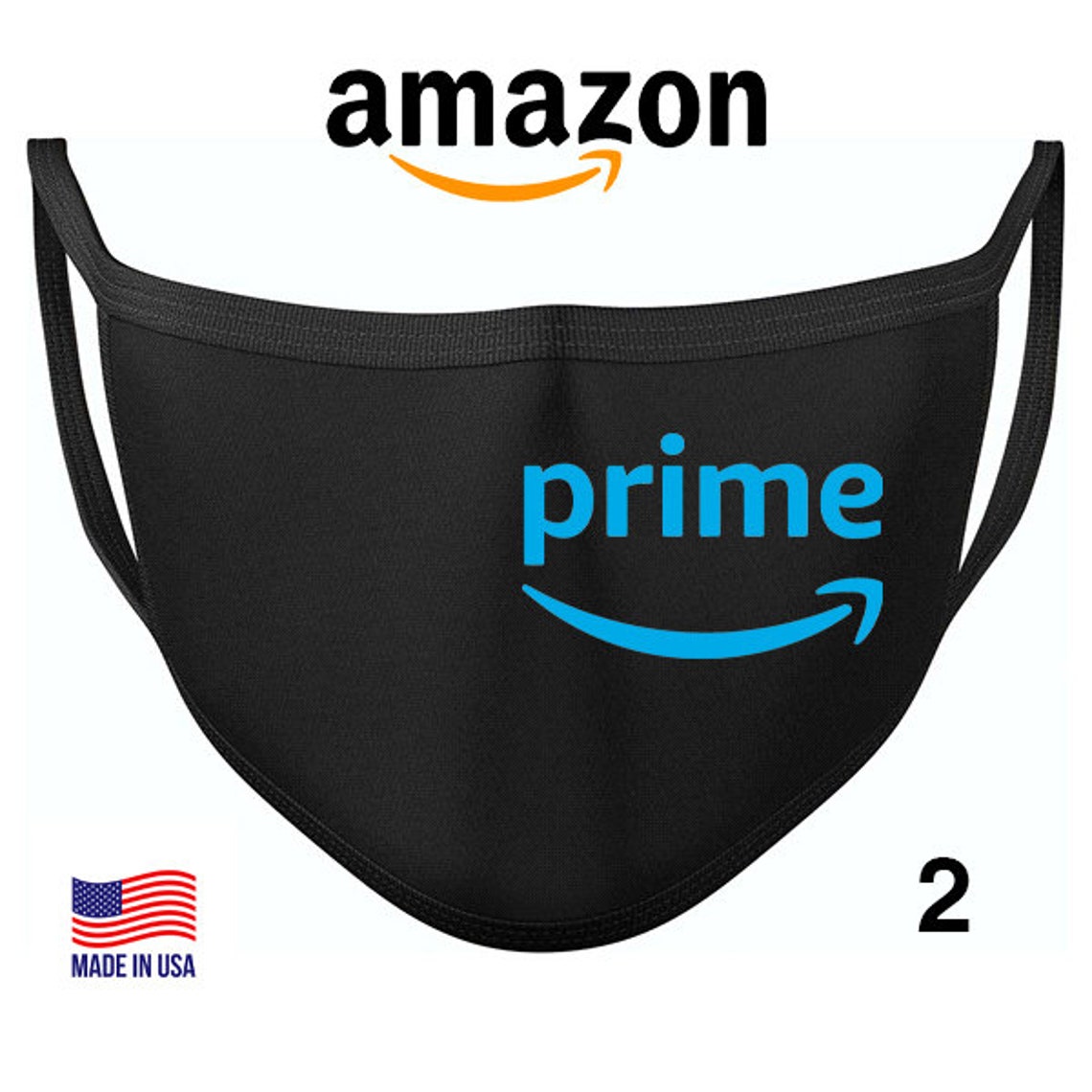 Amazon Face mask / Prime Face Mask / Amazon Face Mask Etsy