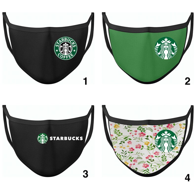 Starbucks Face Mask 2 layer face mask high quality washable Etsy