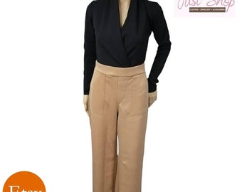 Sleek Trousers in Camel Skin Khaki (3 for 2 on all Clothing + FREE DELIVERY)