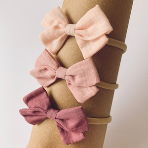 Linen Bow Headband