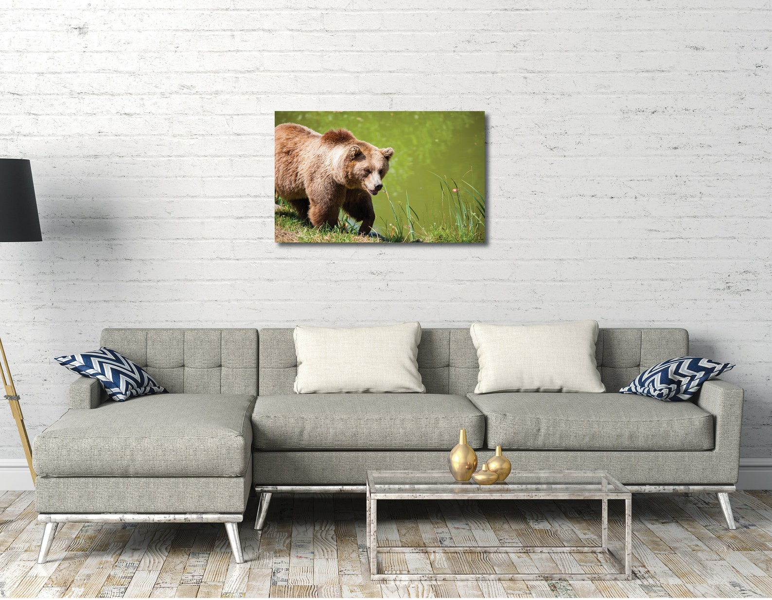 Bear Canvas Wall Art Canvas With Cute Bear Print Ideal for - Etsy UK