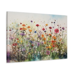 Flower Wall Art Canvas Print Wall Decor printed on Premium 100% Cotton Canvas for Living Room , Bedroom, Bathroom