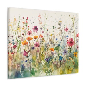 Flower Wall Art Canvas Print Wall Decor printed on Premium 100% Cotton Canvas for Living Room , Bedroom, Bathroom