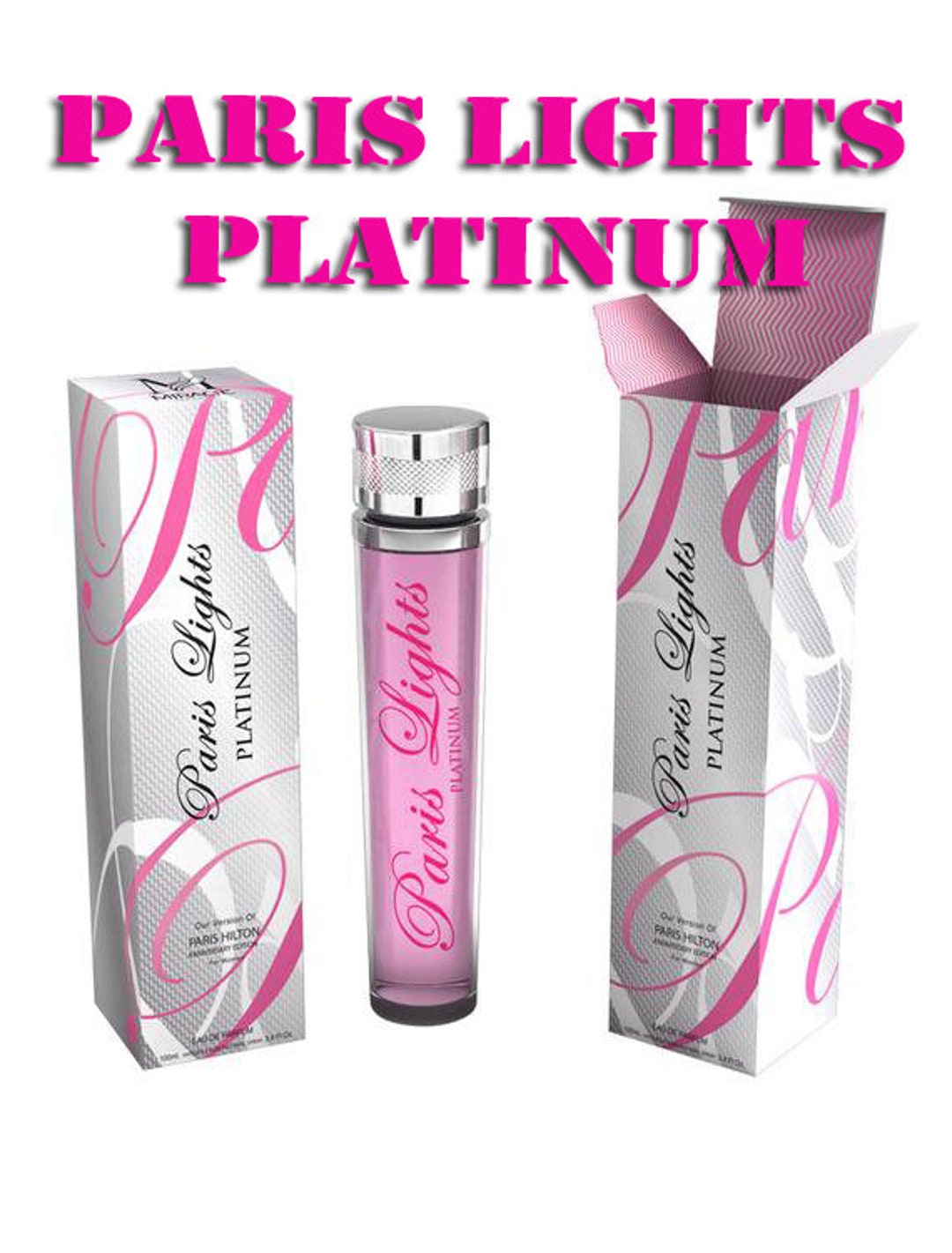 PARIS LIGHTS PLATINUM Fragrances Perfume Collection for Sexy Women, Eau De Perfume Designer