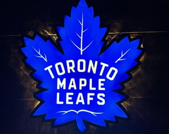 Toronto Maple Leafs NHL Led LightBox Sign | Lamp | Hockey Room Decoration