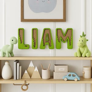 Woodland Nursery Wall Letters | Personalized Forest Alphabet Decor | Custom Wood Tree Letters | Baby Room or Nursery Name Sign