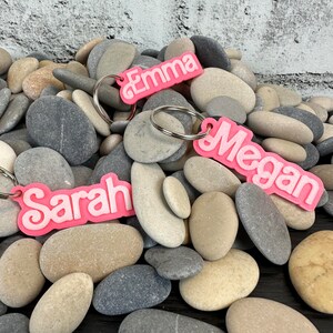 Custom Pink Doll Keychain