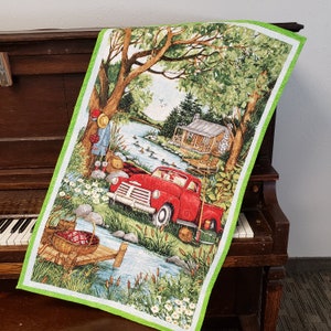 Summer Red Pickup Wall Hanging