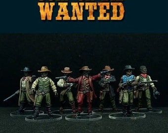 Wild West Blaxploitation African American Gang Miniatures