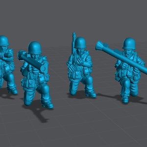 WW2 USMC Bazooka Teams 28mm Miniatures