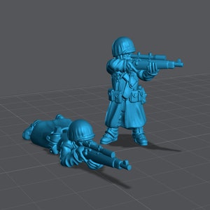 WW2 US Army Winter Snipers 28mm Miniatures