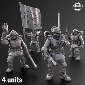 Dysorius Troops | Command Squad | 4 man squad | Imperial Guard