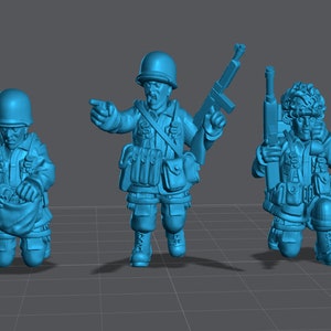 WW2 US Airborne HQ 28mm Miniature