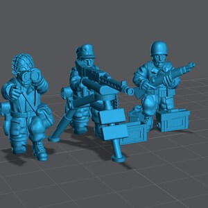 WW2 German Fallschirmjäger MMG Team 28mm Miniature