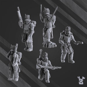 Steam Guard Infantry Squad Wargaming Miniatures