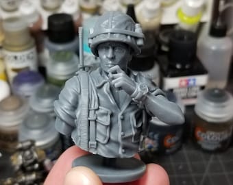 Vietnam US Soldier Bust 65mm Miniature