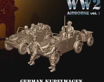 Kübelwagen with Trailer - JOD WW2 - German Airborne FALLSCHIRMJÄGER