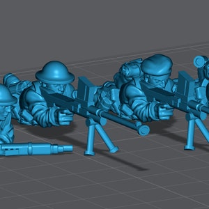 WW2 United Kingdom Boys Anti-Tank Rifle Teams 28mm Miniature