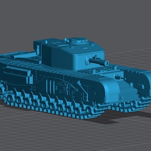 WW2 United Kingdom Churchill Tank 28mm Miniature