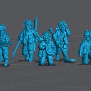 WW2 United Kingdom Engineers 28mm Miniatures