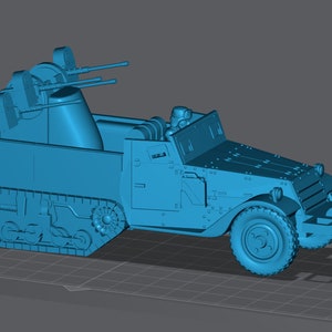 WW2 Russia M16 Halftrack 28mm Miniature