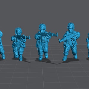 WW2 German Fallschirmjäger Assault Riflemen 28mm Miniature