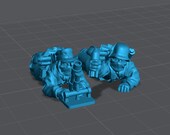 WW2 German Winter Light Mortar Team 28mm 15mm Miniature