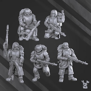 Frost Division Special Forces Squad Wargaming Miniatures